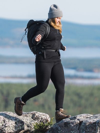 Svala Merino Basic -naisten legginsit Musta 40