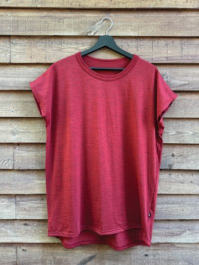 Svala Merino Basic 200 naisten tunika Puolukka 40