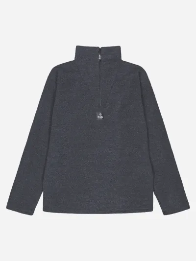 Svala Merino Fleece Zip-neck paita, Tammi Tummanharmaa S, kuva 1 / 1