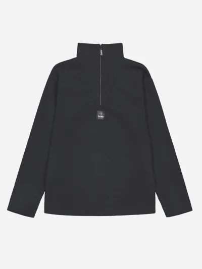 Svala Merino Fleece Zip-neck paita, Tammi Musta S, kuva 1 / 1
