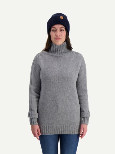 Svala Merino Knit Paita - Naava Vaaleanharmaa S/M