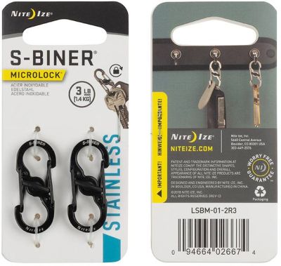 Nite Ize S-Biner MicroLock 2-pack
