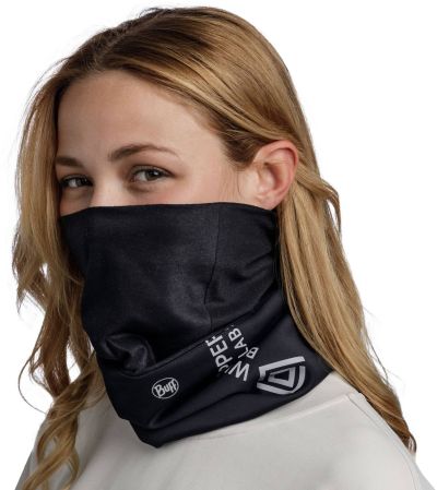 Buff Windproof Neckwarmer Logo Black