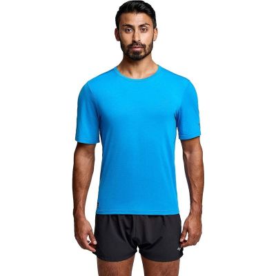 Saucony Stopwatch Short Sleeve M Cobalt Heather
