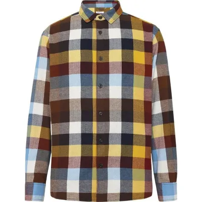 KnowledgeCotton Apparel Loose Fit Checked Flannel Shirt Multi Check, kuva 1 / 1