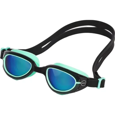 Zone3 Aquahero Polarised Swim Goggles Junior Black / Green