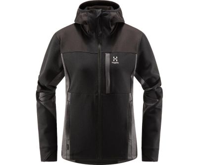 Haglöfs Vassi Mid Hooded Jacket Women True Black/Magnetite