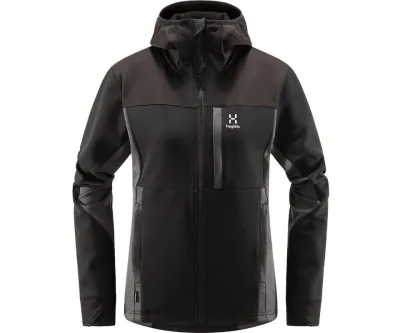 Haglöfs Vassi Mid Hooded Jacket Women True Black/Magnetite, kuva 1 / 1