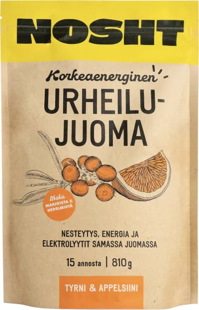 Nosht Korkeaenerginen Urheilujuoma Tyrni Appelsiini