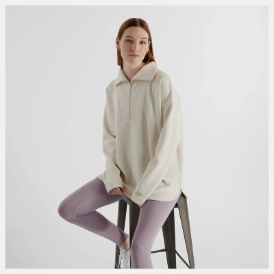 New Balance Women's Tech Knit Oversized Half Zip