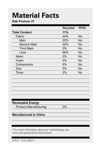 Rab Protium 27 | Alk. 149,90 €