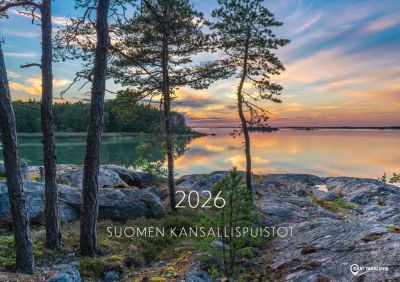 Karttakauppa Suomen Kansallispuistot 2026 Seinäkalenteri