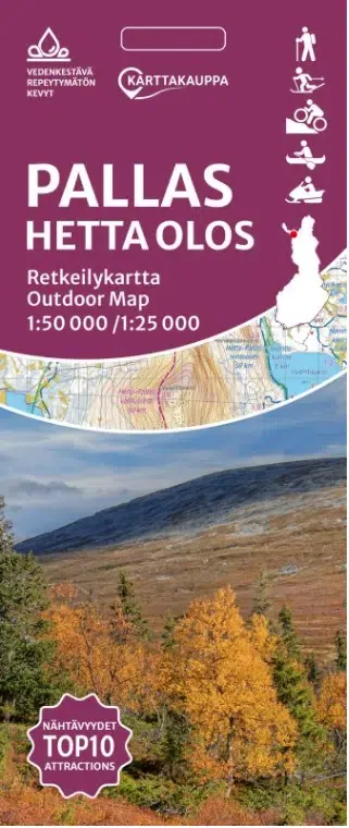 Karttakauppa Pallas Hetta Olos 1:50000/1:25000