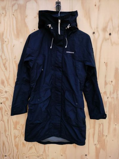 Didriksons Women's Thelma Parka 36 tummansininen (Second Hand)
