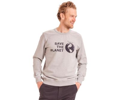 KnowledgeCotton Apparel Elm Save The Planet Sweater Men