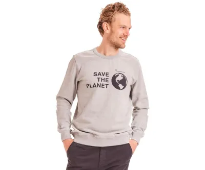 KnowledgeCotton Apparel Elm Save The Planet Sweater Men, kuva 1 / 1