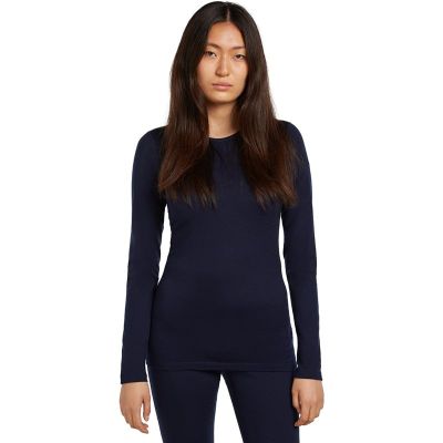 Icebreaker Women Merino 200 Oasis LS Crewe Midnight Navy
