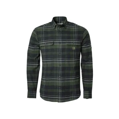 Chevalier Heron Flannel ShirtMen October Green Checked