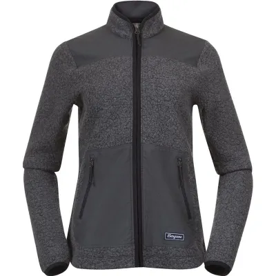 Bergans Nordmarka ReWool Pile Midlayer Jacket Women Solid Dark Grey/Dark Shadow Grey, kuva 1 / 1
