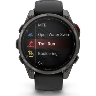 Garmin fenix 8 Pro 47mm, LTE, Saph, Carbon Gray Ti, Black, kuva 1 / 1