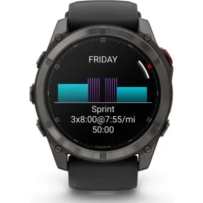 Garmin fenix 8 Pro, LTE 51mm,Saph,CrbnGryTi,Blk, kuva 1 / 1