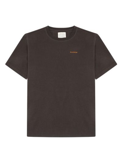 KnowledgeCotton Apparel SOS Regenerative Organic Cotton Back Print T-shirt Chocolate Torte