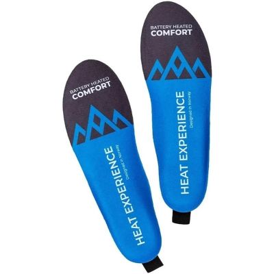 Heat Experience Heated Wireless charging app Insoles Blue