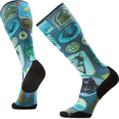Smartwool Ski Targeted Cushion Explorer Print OTC Deep Navy, kuva 1 / 1