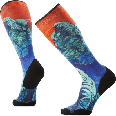 Smartwool Ski Targeted Cushion Winter Haze Print O Deep Navy, kuva 1 / 1