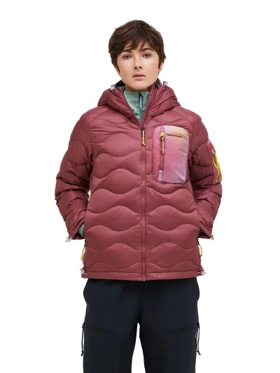 Peak Performance Women's Helium AOP Utility Down Hood - Naisten kevytuntuvatakki