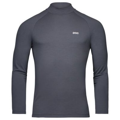POC M's Layer Merino Mock Neck Jersey Sylvanite Grey