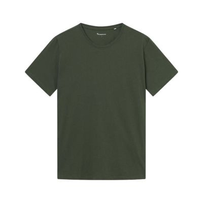 KnowledgeCotton Apparel Tee With Flaglabel Forrest Night