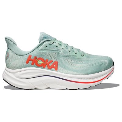 Hoka M Clifton 10 Wide Sage/Neon Flame