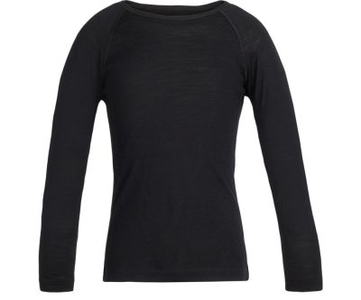 Icebreaker 200 Oasis LS Crew Top Kids Black
