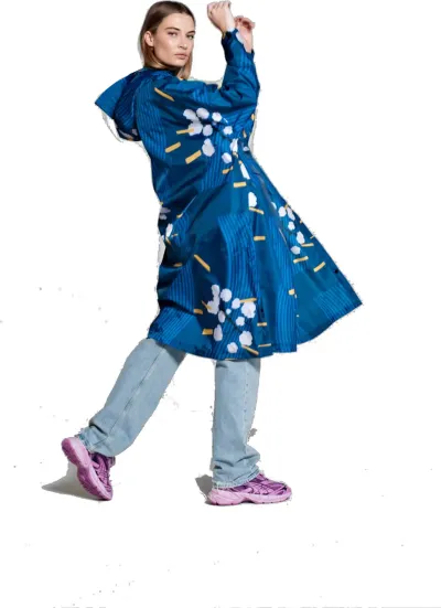 Rainkiss Poncho Japanese Blossom