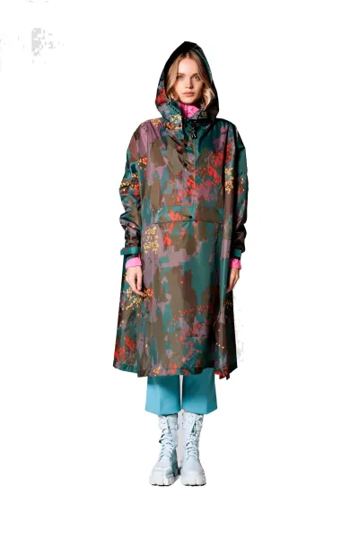 Rainkiss Poncho Digi Forest Camo
