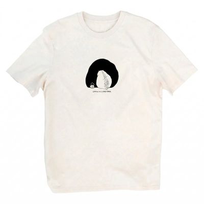 Lemmel Kaffe T-Shirt Lemmla Mig Ifred Raw Nat. White