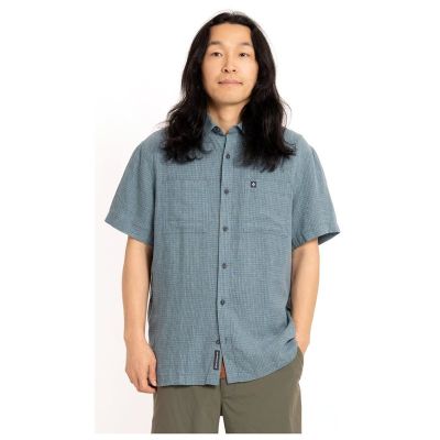 Black Diamond M Scenic Route Ss Shirt Midnight Blue-Glacier