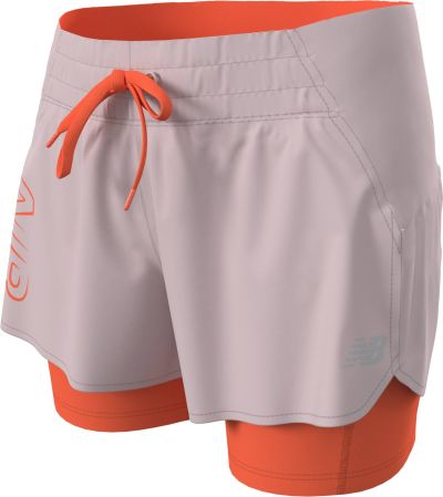 New Balance Women's Print Impact Run 2in1 Shorts naisten juoksushortsi