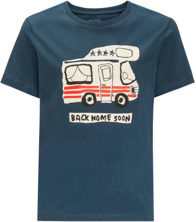 Jack Wolfskin Boy's Wolf & Van Tee poikien t-paita