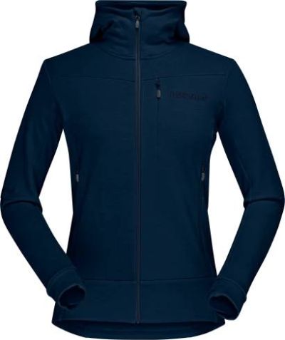 Norrøna Women's Falketind Warmwool Stretch Zip Hood naisten välikerrostakki