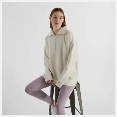 New Balance Women's Tech Knit Oversized Half Zip naisten välikerrospaita, kuva 1 / 1