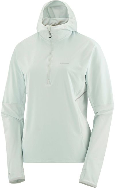 Salomon Women's Sense Aero Hybrid Half Zip Hoodie naisten juoksuhuppari