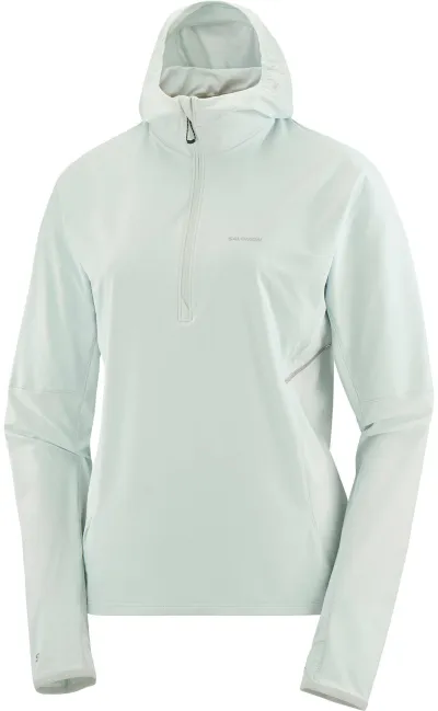 Salomon Women's Sense Aero Hybrid Half Zip Hoodie naisten juoksuhuppari, kuva 1 / 1