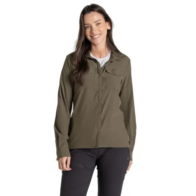 Craghoppers Women's Nosilife Pro III Long Sleeve Shirt naisten kauluspaita