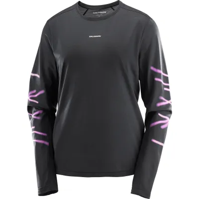 Salomon Women's Shakeout Core Long Sleeve Graph naisten pitkähihainen paita, kuva 1 / 1