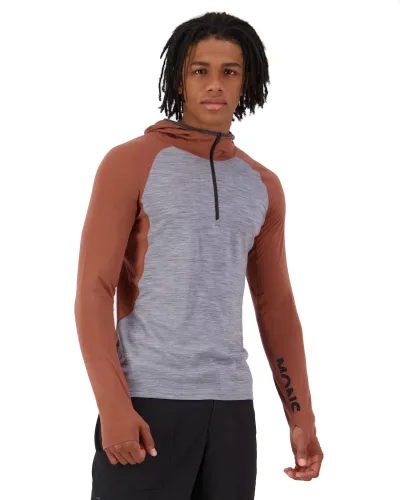 Mons Royale Men's Temple Merino Long Sleeve Hood, kuva 1 / 1