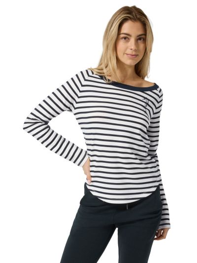 Supernatural Women's Sea Horse Stripe Bio naisten pitkähihainen paita