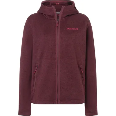 Marmot Wm's Drop Line Full Zip Hoody Acai Berry Heather, kuva 1 / 1