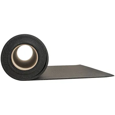 Master Fitness Gymgolv Rulle 6 mm Svart/Grå, Gymgolv